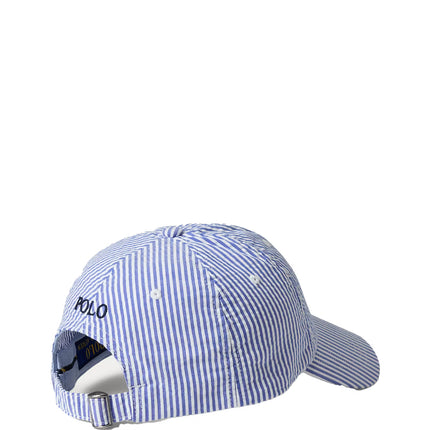 Polo Ralph Lauren Unisex Seersucker Ball Cap Cruise Royal Seersucker