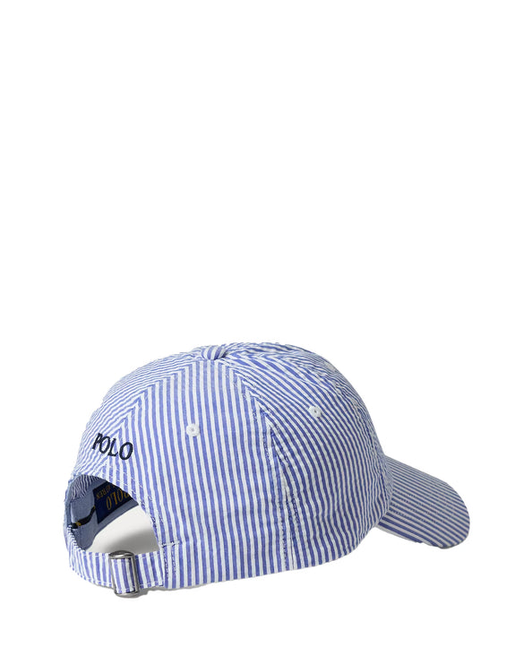 Polo Ralph Lauren Unisex Seersucker Ball Cap Cruise Royal Seersucker