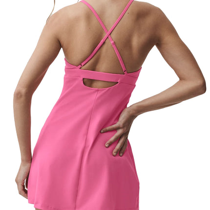 alo Women's Airbrush Splendor Dress Paradise Pink