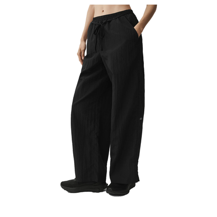 alo Women's Ripstop Electric Straight Leg Pant Black