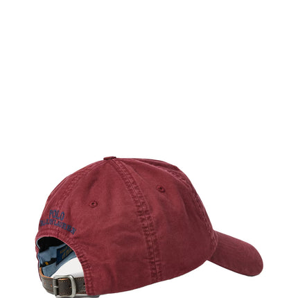 Polo Ralph Lauren Unisex Stretch-Cotton Twill Ball Cap Rich Ruby