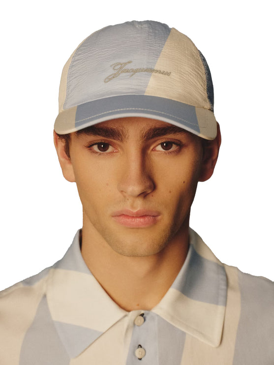 Jacquemus Unisex The Baluchon Baseball Cap Maxi Stripes Diagonal