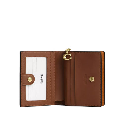 Coach Women's Snap Wallet Gold/Brown