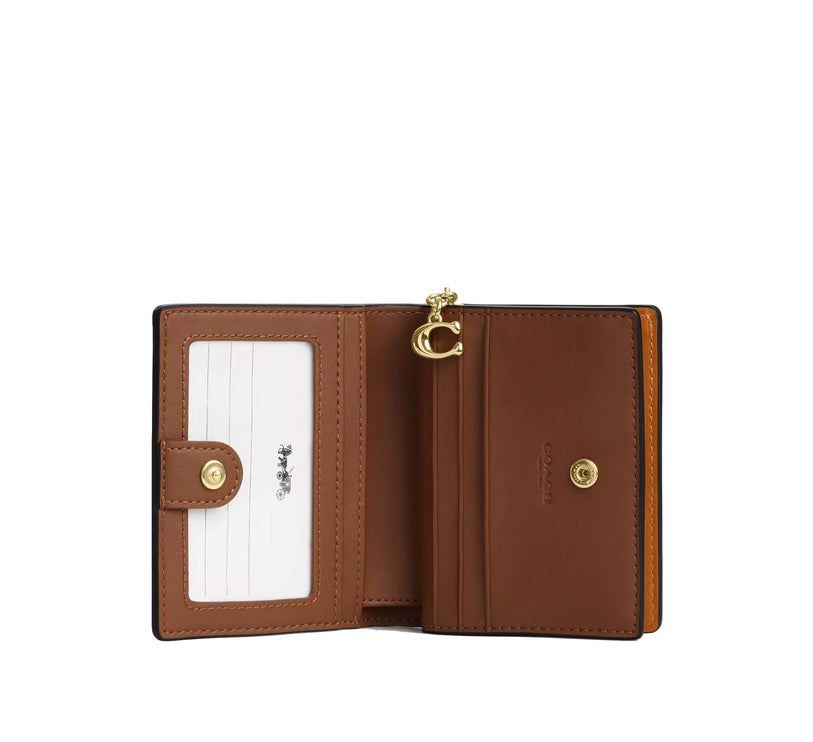 Coach Women's Snap Wallet Gold/Brown