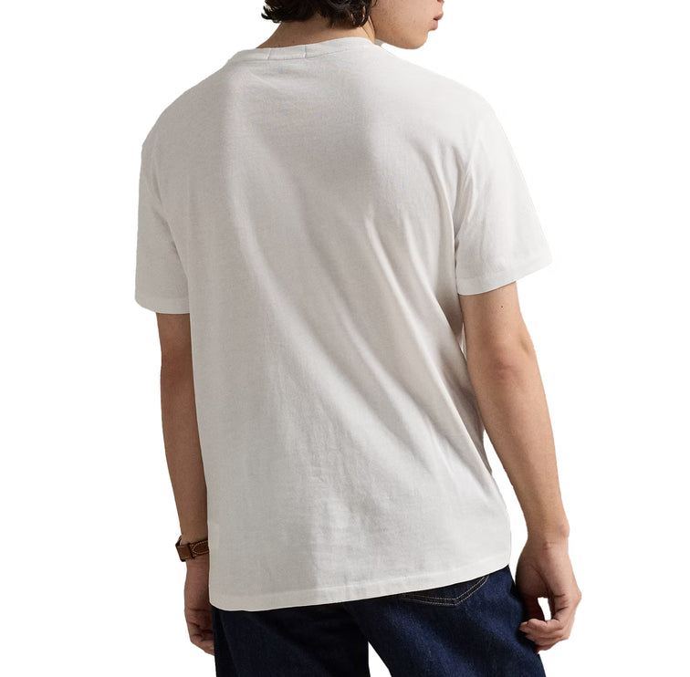 Polo Ralph Lauren Men's Classic Fit Jersey Graphic T-Shirt White