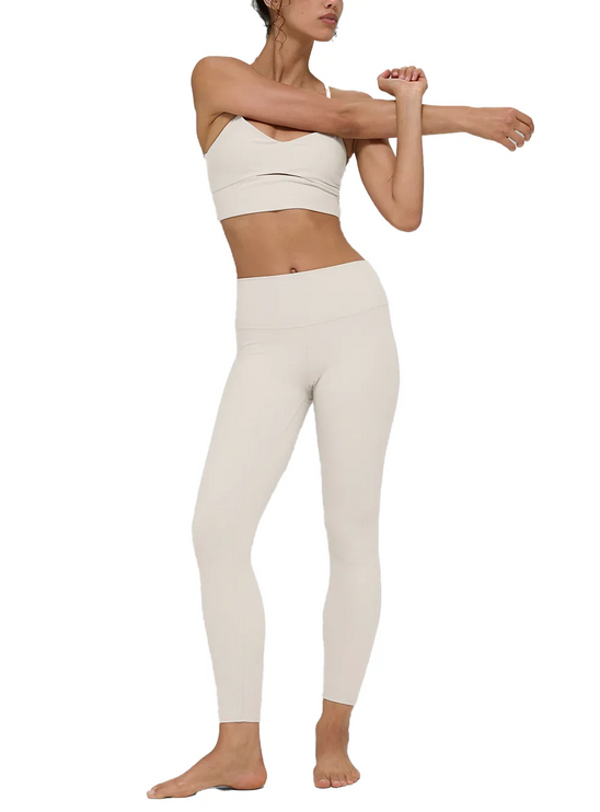 alo Women's Alosoft High-Waist 7/8 Highlight Legging Bone