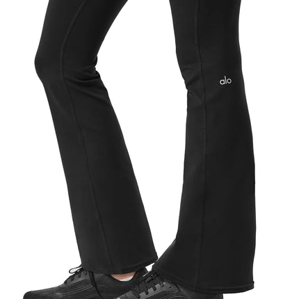 alo Women's Airbrush High-Waist 7/8 Bootcut Legging - Black