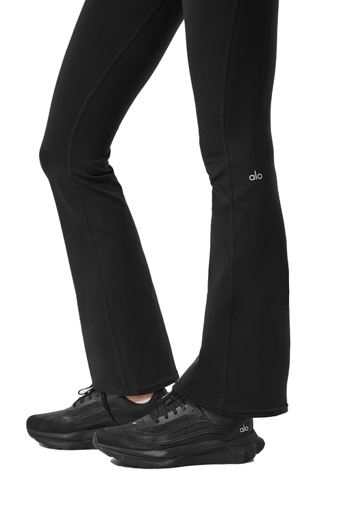 alo Women's Airbrush High-Waist 7/8 Bootcut Legging - Black