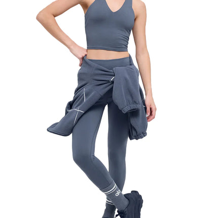 alo Women's Airbrush Real Bra Tank Bluestone