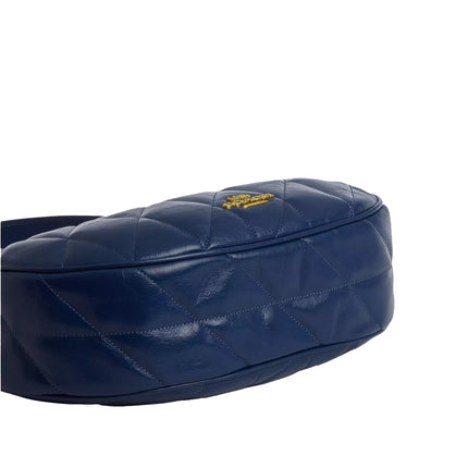 Coach Women's Emily Shoulder Bag With Quilting Gold/Deep Blue