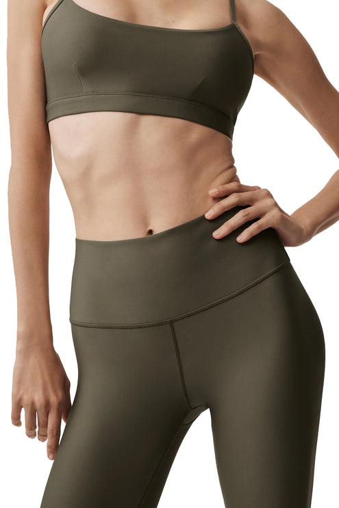 alo Women's 7/8 High-Waist Airlift Legging Olive Tree