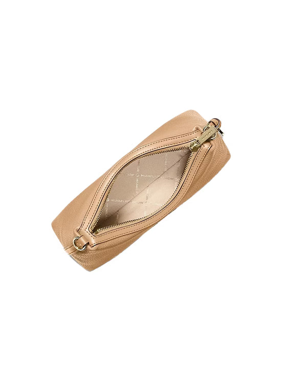 Michael Kors Women's Sammy Small Pebbled Leather Convertible Crossbody Bag Camel/Gold