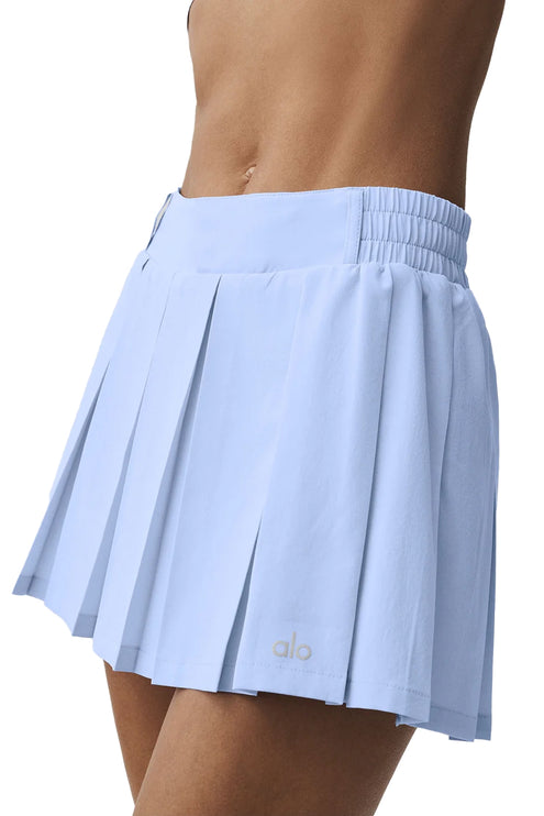 alo Women's Rally Tennis Skirt Light Provence Blue
