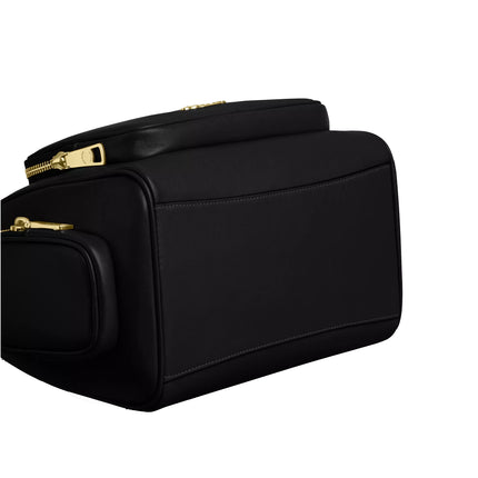 Coach Women's Rowan Satchel Bag With Pockets Gold/Black