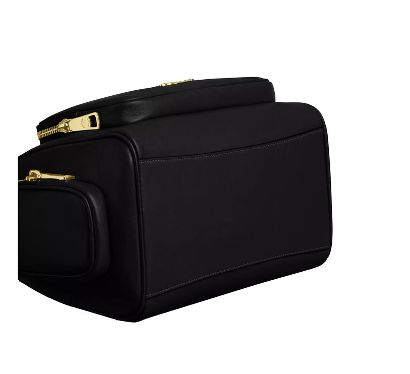 Coach Women's Rowan Satchel Bag With Pockets Gold/Black