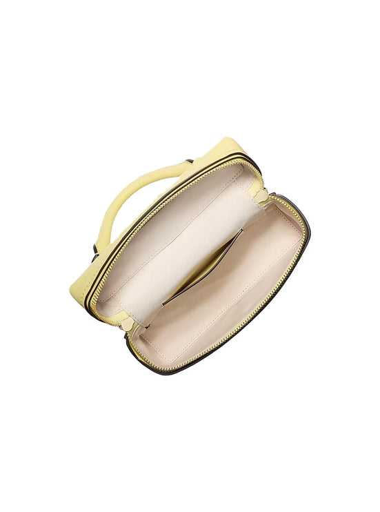 Michael Kors Women's Jana Extra-Small Leather Convertible Crossbody Bag Lemon/Gold