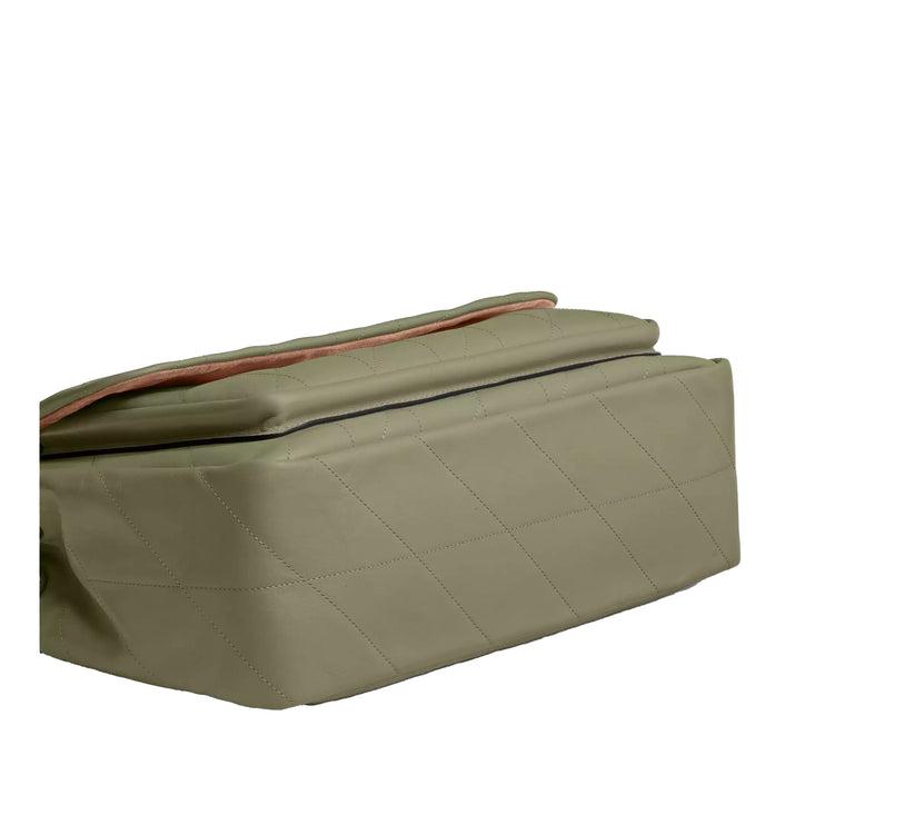 Coach Women's Elodie Crossbody Bag With Quilting Gold/Pistachio