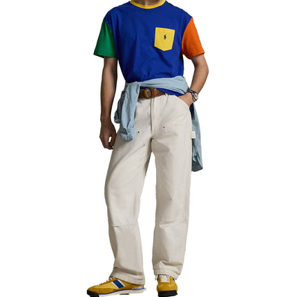 Polo Ralph Lauren Men's Classic Fit Jersey Pocket T-Shirt Pacific Royal Multi