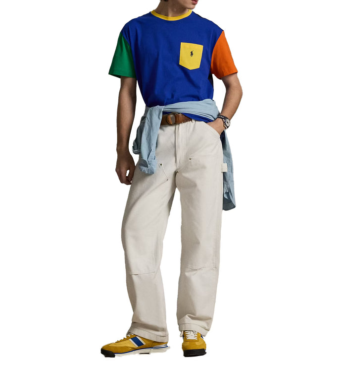 Polo Ralph Lauren Men's Classic Fit Jersey Pocket T-Shirt Pacific Royal Multi