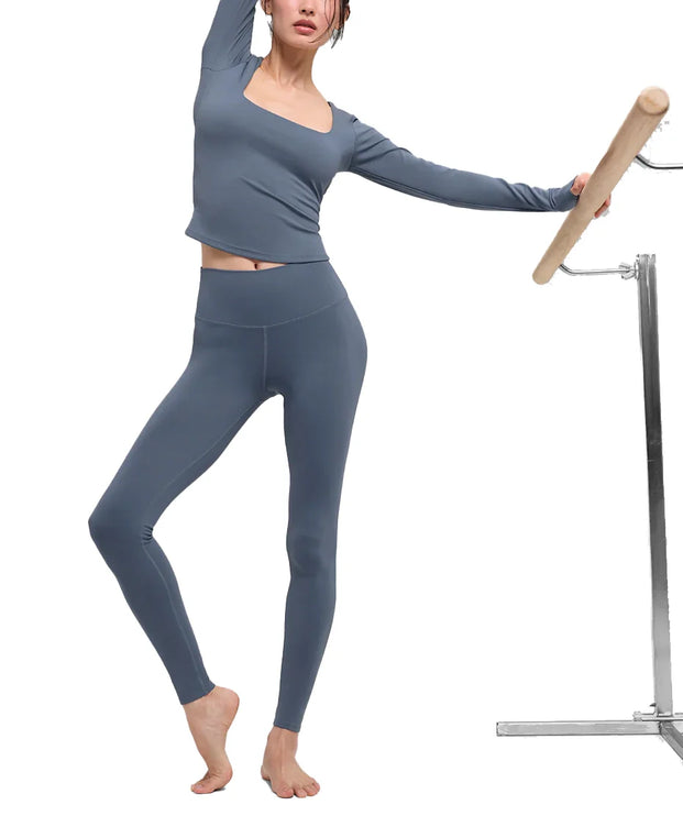 alo Women's Softsculpt Precision Long Sleeve Bluestone