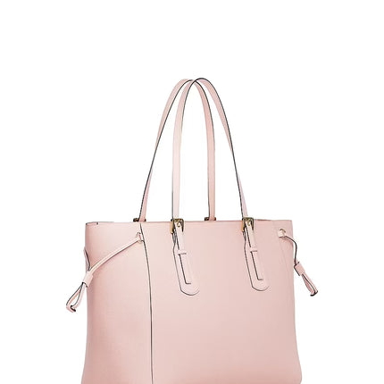 Michael Kors Women's Voyager Large Saffiano Leather Tote Bag Powder Blush/Gold