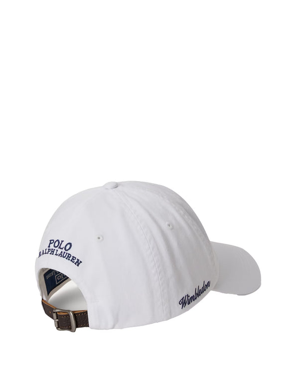 Polo Ralph Lauren Unisex Wimbledon Polo Bear Twill Cap White
