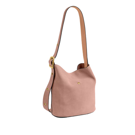 Coach Women's Bleecker Bucket Bag With Kisslock Brass/Nuage
