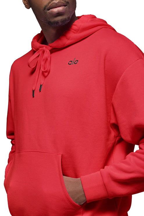 alo Unisex Accolade Hoodie Bright Red