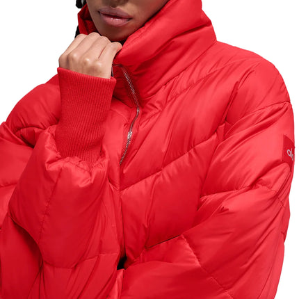 alo Women's Cropped Atmosphere Puffer Bright Red