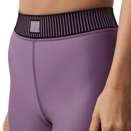 alo Women's Airlift High-Waist 7/8 Line Up Legging Plum Kiss