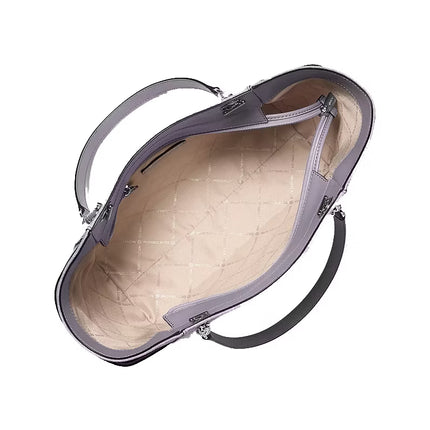 Michael Kors Women's Jet Set Large Signature Logo Shoulder Bag Lilac/Silver