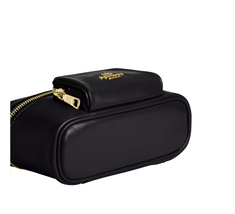 Coach Women's Rainer Crossbody Bag 18 With Pocket Gold/Black