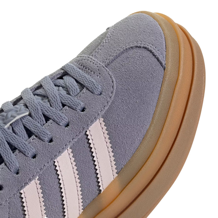 Adidas Big Kid's Gazelle Bold Shoes Silver Violet/Almost Pink/Gum JQ1297