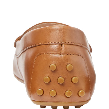 Polo Ralph Lauren Women's Barnsbury Nappa Leather Driver Deep Saddle Tan