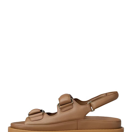 Michael Kors Women's Holland Sandal Luggage/Gold