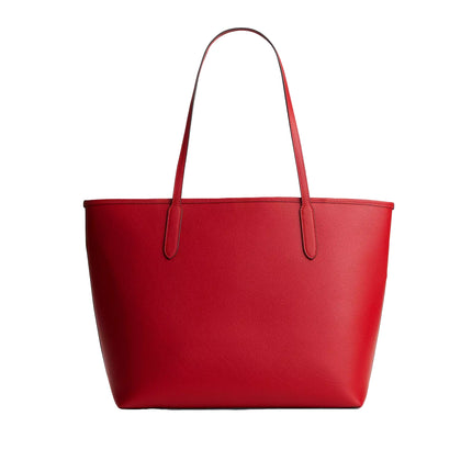 Coach Women's City Tote Bag Gold/Bright Cardinal