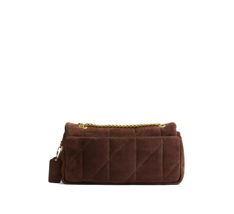 Coach Women's Tabby Shoulder Bag 26 With Quilting Brass/Dark Chocolate