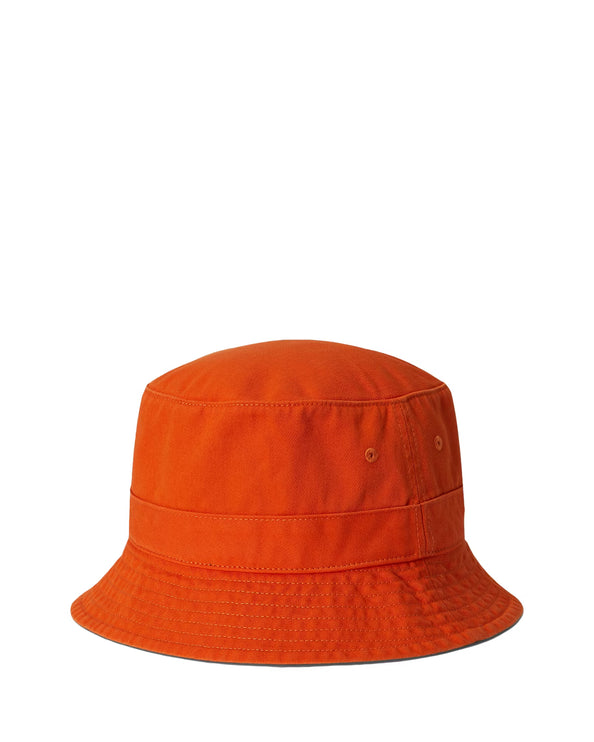 Polo Ralph Lauren Unisex Cotton Chino Bucket Hat Coastal Orange