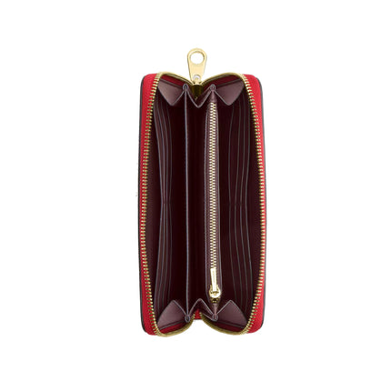 Coach Women's Long Zip Around Wallet Gold/Bright Cardinal