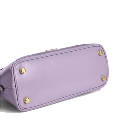 Coach Women's Lara Satchel Bag Gold/Lilac