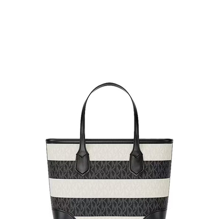 Michael Kors Women's Eva Extra-Small Signature Logo Convertible Crossbody Bag Black/Silver