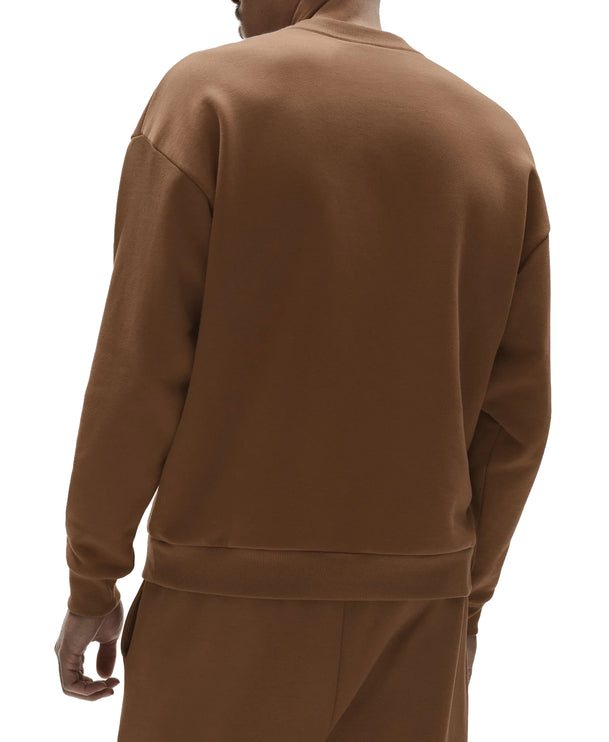 alo Men's Accolade Crew Neck Pullover Sun Kissed Brown