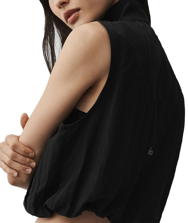 alo Women's Ripstop Electric Vest Black