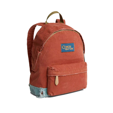 Coach Unisex Tyler Backpack In Loved Canvas Silver/1941 Saddle Multi