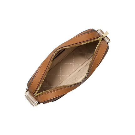 Michael Kors Women's Maeve Large Signature Logo Crossbody Bag Brown/Acorn/Gold