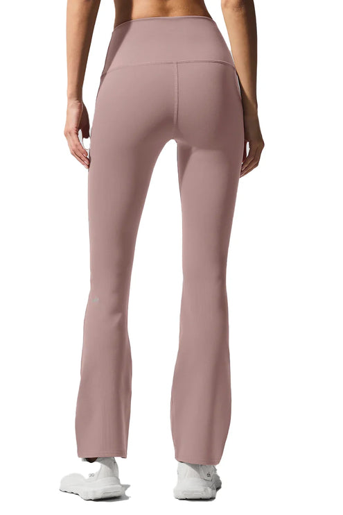 alo Women's Airbrush High-Waist 7/8 Bootcut Legging - Taupe