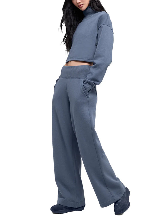 alo Women's Serenity Wide Leg Sweatpant Bluestone