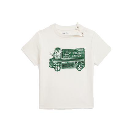 Polo Ralph Lauren Baby Ralph’s Coffee Polo Bear Tee White