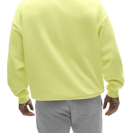 alo Men's Accolade Crew Neck Pullover Sunshine
