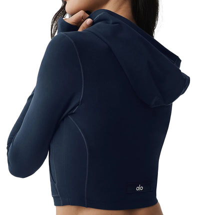 alo Women's Alosoft Sincere Fitted Jacket Navy